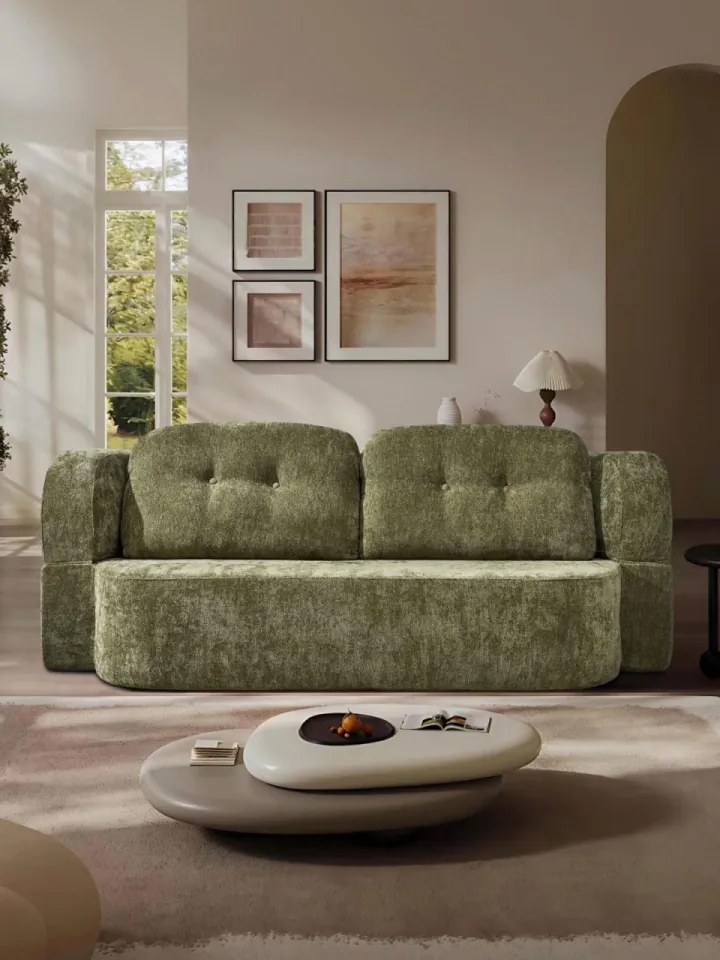 Canapea extensibilă din spumă cu memorie – 200x100x70 cm – design modern și funcțional (Culoare: Maro)