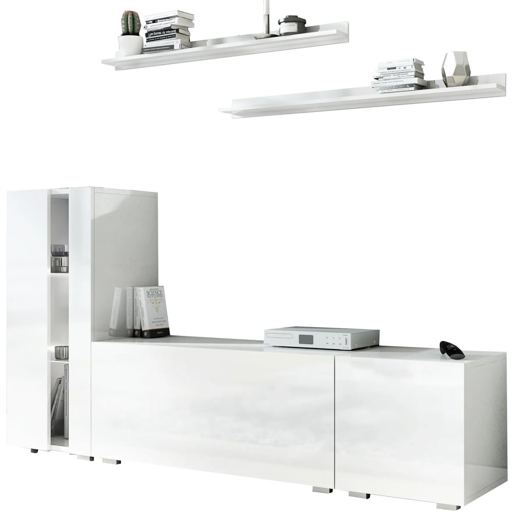 Mobilier living Berny 40 (alb + alb lucios). 1041455