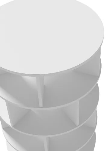 Rotonda scarpiera, rotativă, 5 niveluri, 115×60×60 cm, Alb