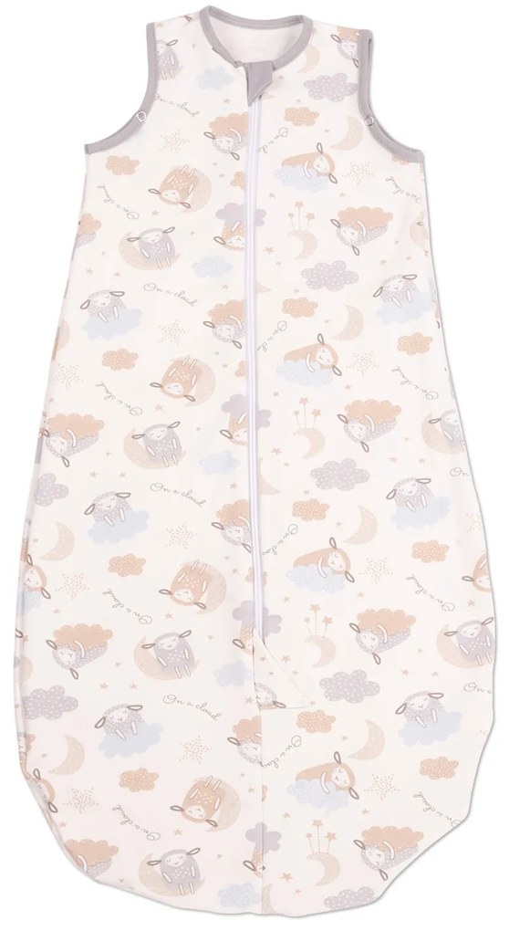 Sac de dormit copii ajustabil din material flausat 0-18 luni Kidizi On a cloud Pastel, 1 tog