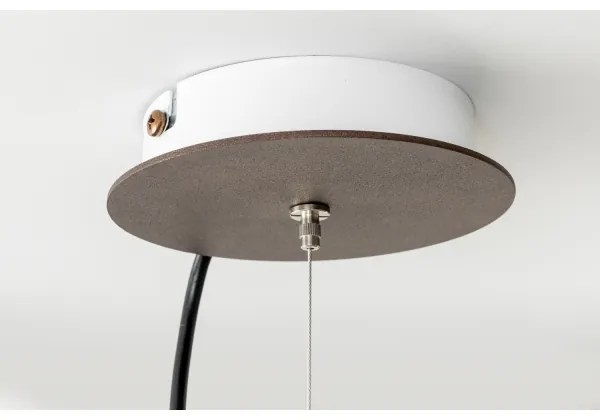 Lustră pe cablu SIRU TERRA 1xE27/60W/230V negru/transparent sticlă venețiană