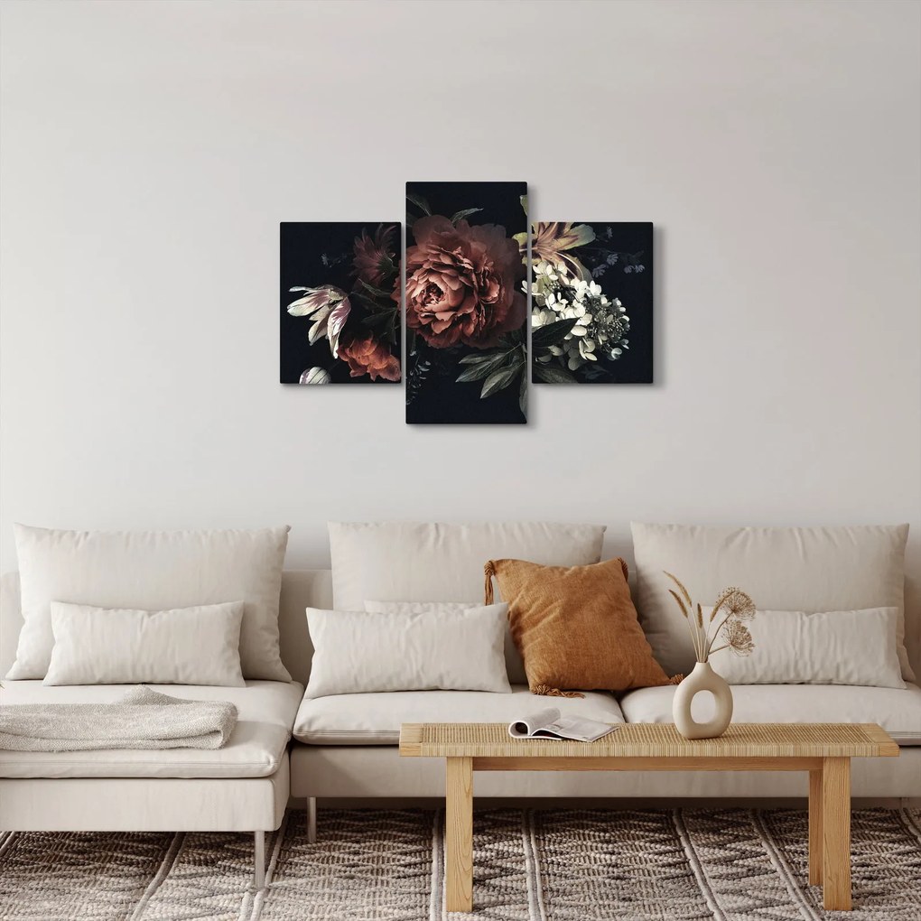 Tablou - Flori întunecate (90x60 cm)