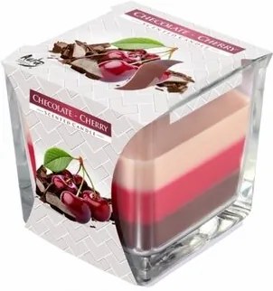 Lumânare în pahar Curcubeu Cireșe, 170 g