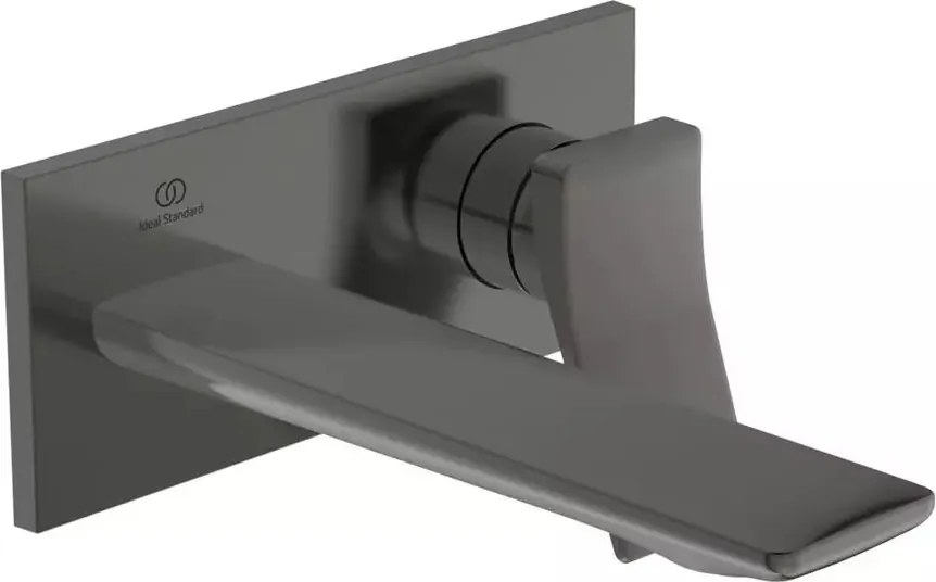 Baterie lavoar incastrata Ideal Standard Atelier Conca 180 gri Magnetic Grey fara corp ingropat