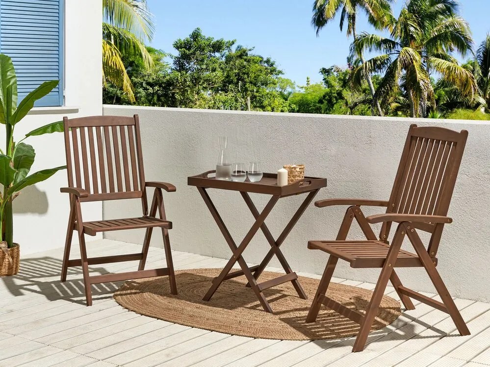 Set mobilier de grădină Amali (lemn închis). 1077448