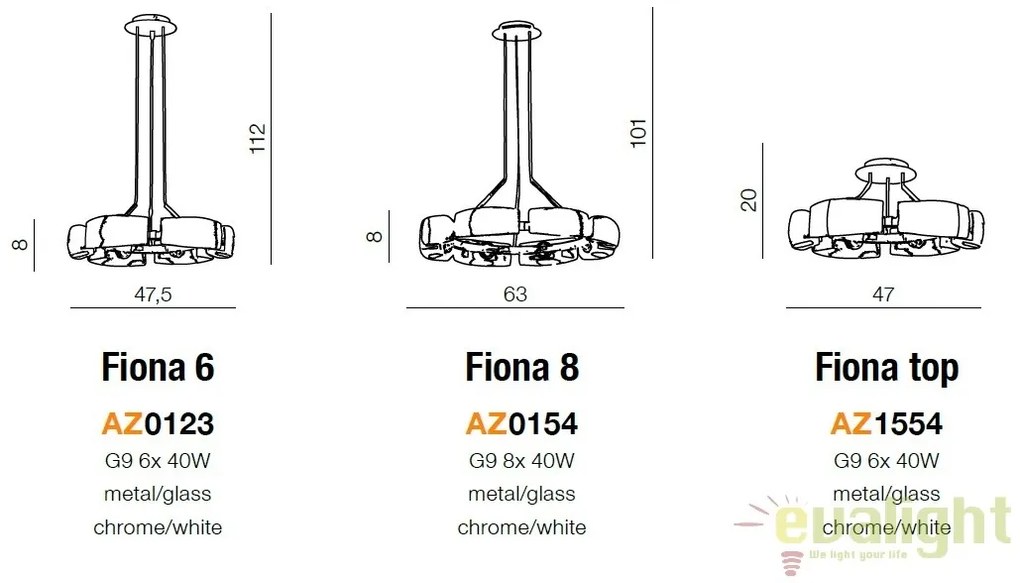 Lustra suspendata design modern Fiona 8