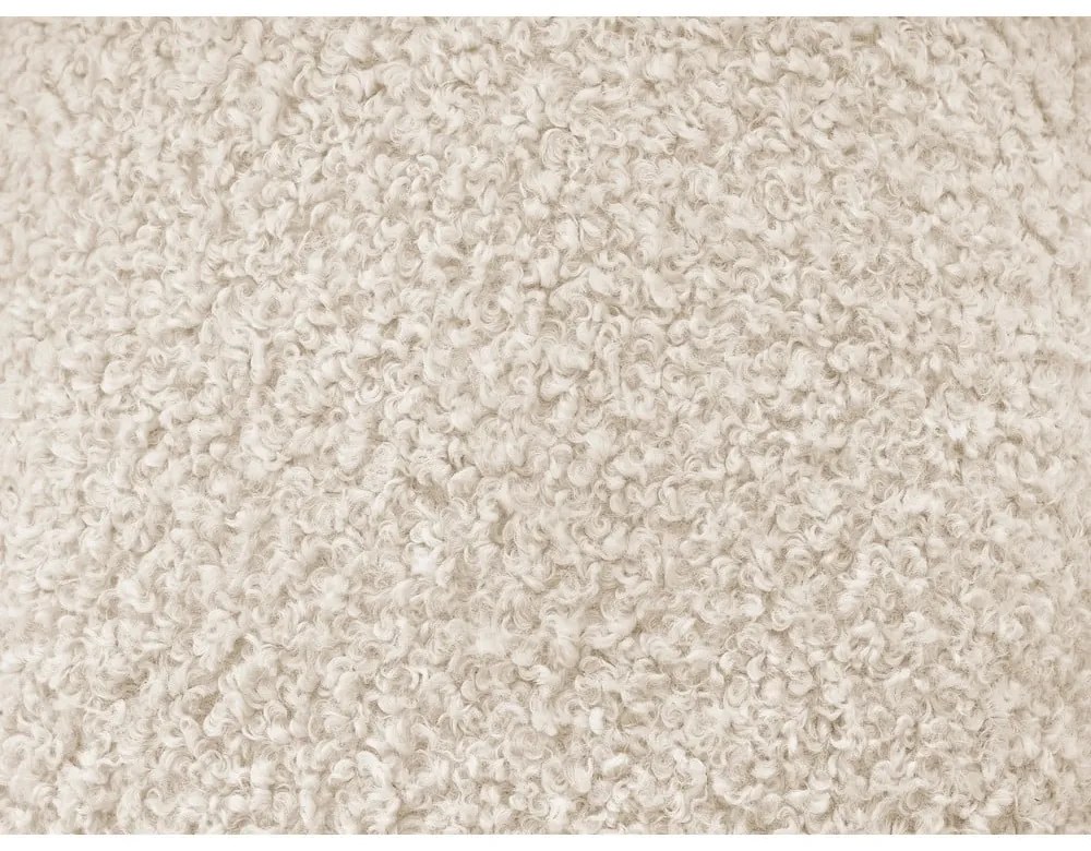 Canapea bej cu tapițerie din țesătură bouclé 232 cm Hippolyte – Bobochic Paris