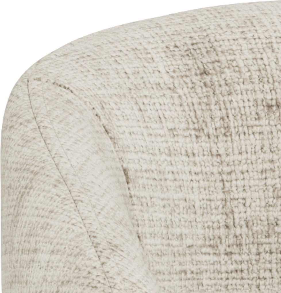 MAZZONI EXPORT CLARA Bej (țesătură Juto 4)/cadru bej-gri (cașmir) - SCAUN MODERN ADÂNC TAPIȚAT PENTRU SALON/LIVING/BIROU LOFT