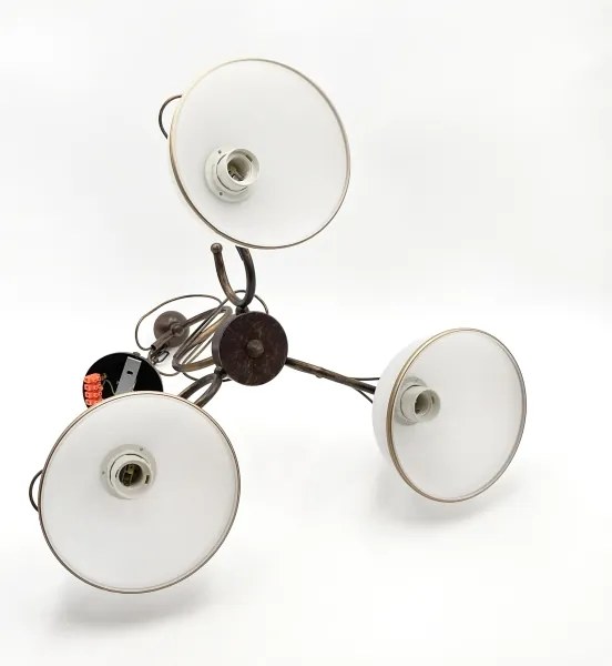 Candelabru pe tijă COBRA, 3x E27, 60W, 230V, bronz patinat