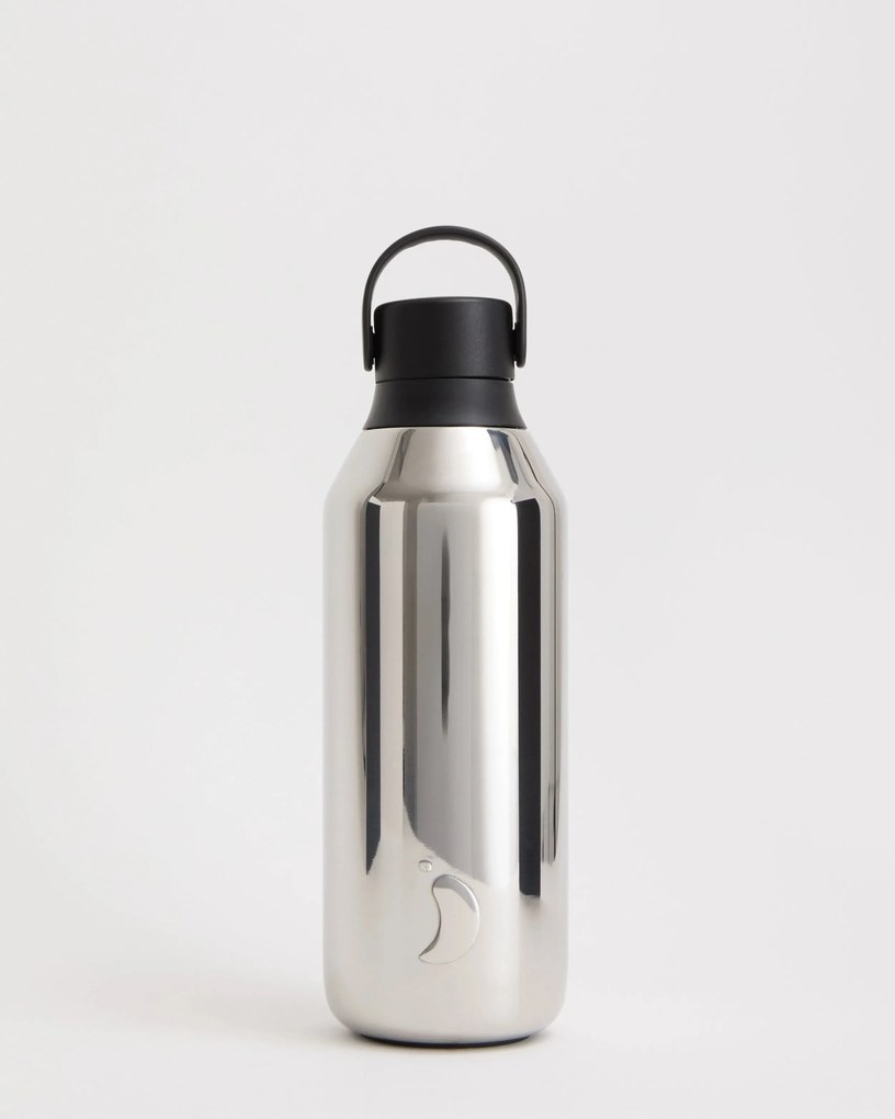 Termos cromat Chilly's Bottles, ediție metalică - Seria 3, 500 ml