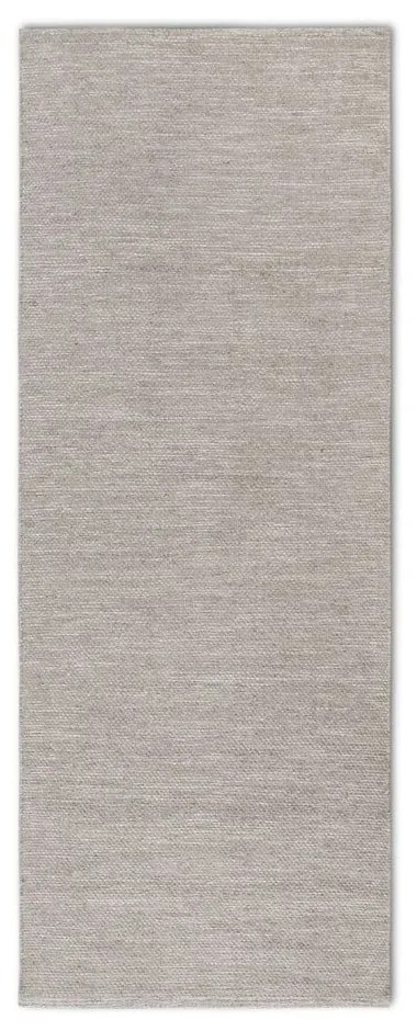 Covor tip traversă bej țesut manual din amestesc de lână 80x200 cm Pradesh Linen White – Elle Decoration