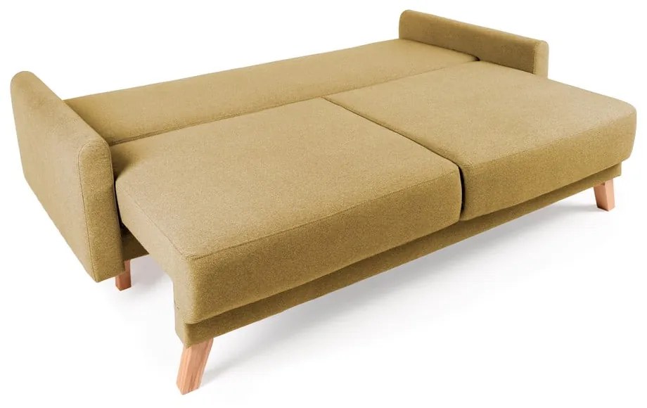 Canapea extensibilă Bonami Selection Pop, galben