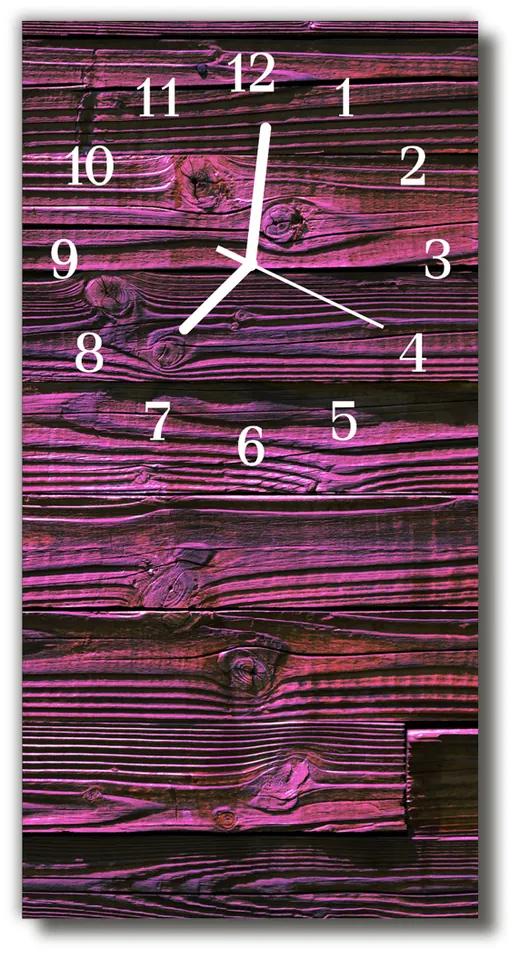 Ceas de perete din sticla vertical Bucătărie violet placări