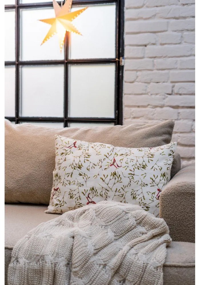 Pătură albă/bej tricotată 130x170 cm Chunky Marl Knit – Catherine Lansfield