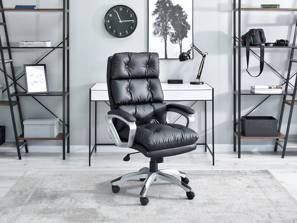 Fotoliu Benton (negru + gri). Promo -8%. 1109892