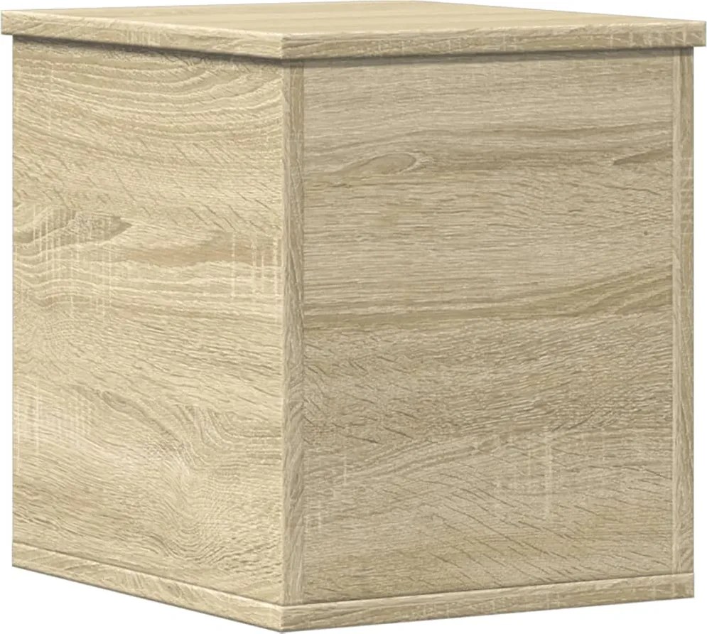 vidaXL Cutie de depozitare, stejar sonoma, 30x35x35 cm, lemn prelucrat