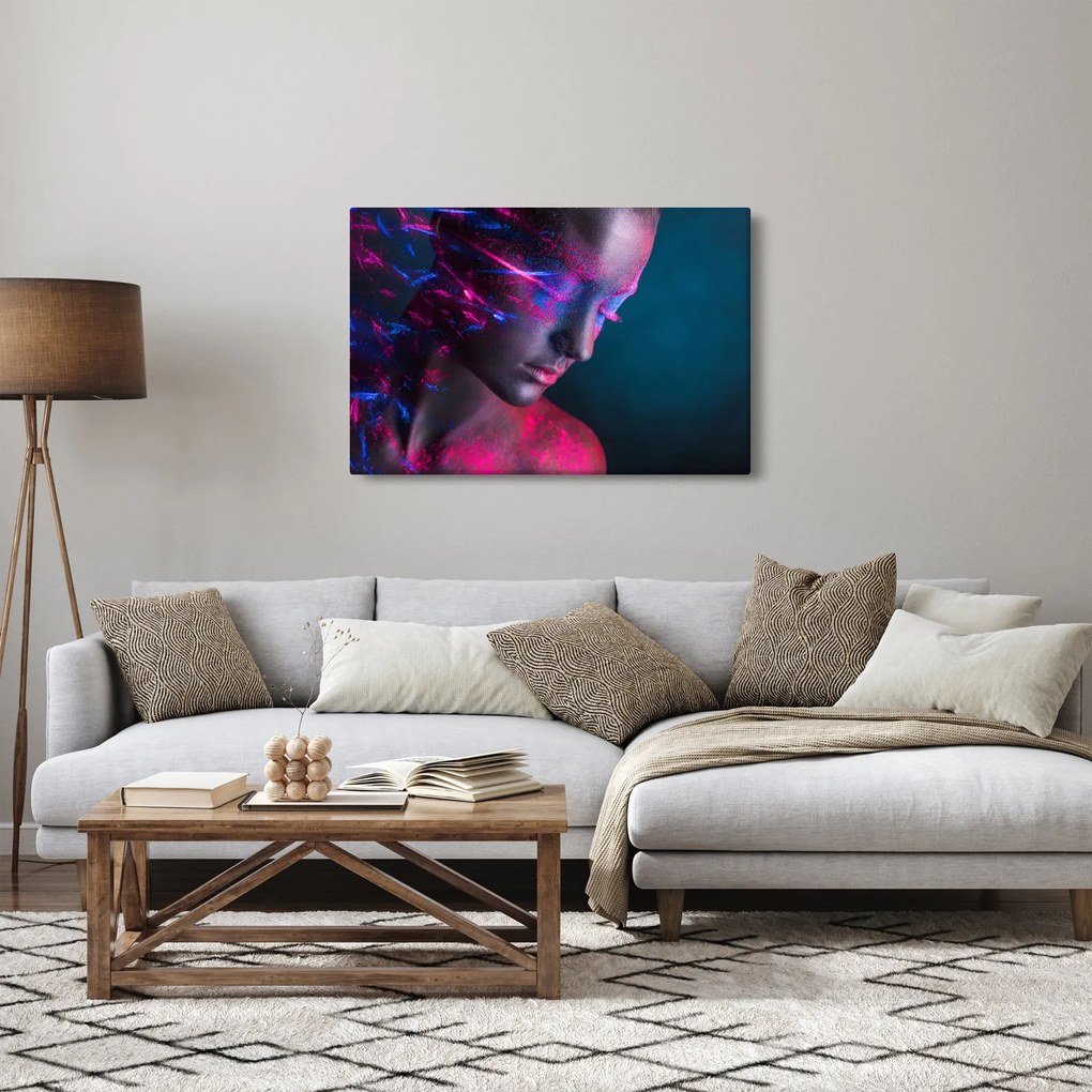 Tablou strălucitor a femeii (90x60 cm)