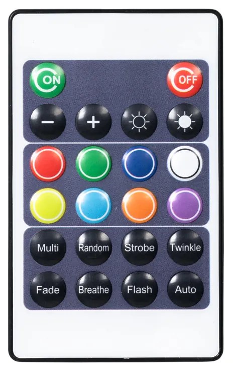 Ghirlandă de lumini exterioare 10m cu LED 10 lumini RGBW solare - Russell