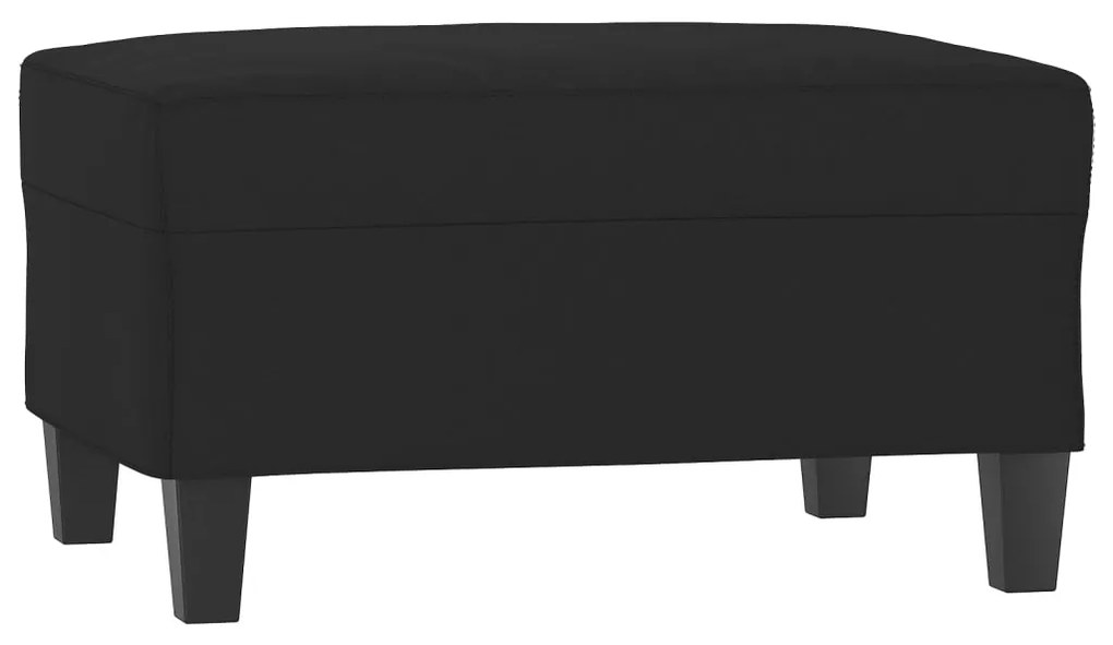 vidaXL Taburet, negru, 70x55x41 cm, microfibră