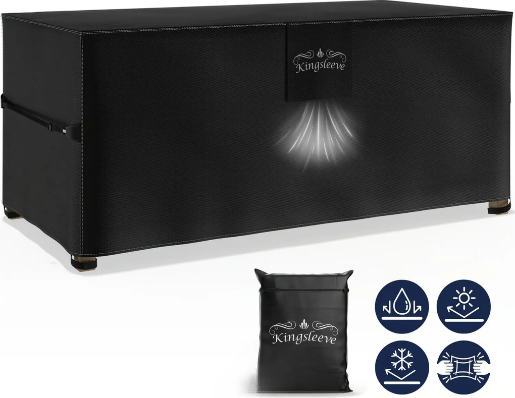 Prelată de protecție pentru set de bere BEER COVER, 180x90x74cm, antracit Kingsleeve