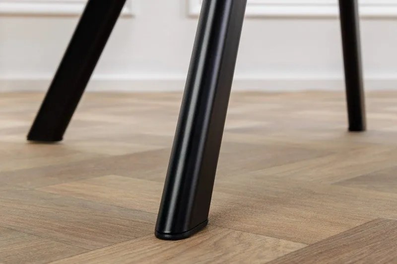 Scaun design retro Dutch Comfort, catifea verde smarald