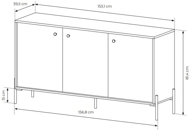 Dulap Scandia 3D (Stejar scandi + jedlička scandi). 1071387