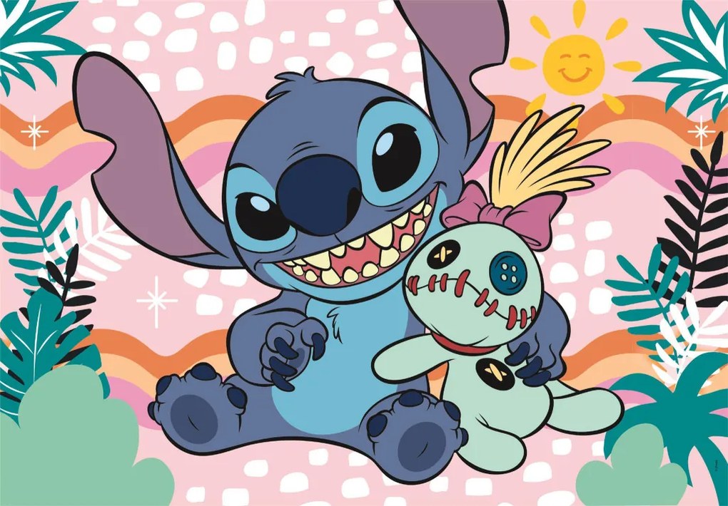 Disney Lilo și Stitch Scrump’s Day Puzzle Clementoni de 60 de piese