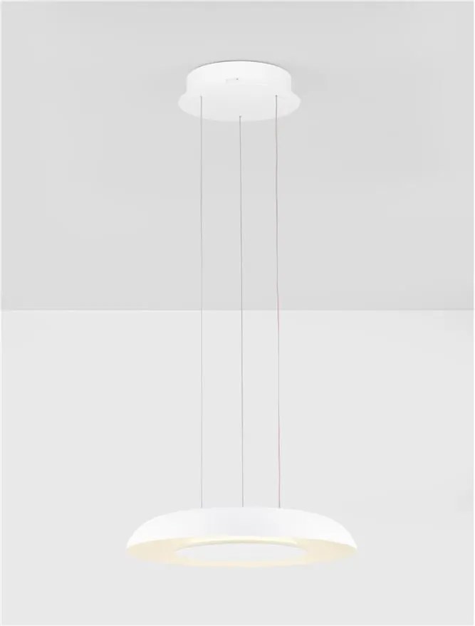 Lustra/Pendul LED design modern EPOSI alba D-40cm