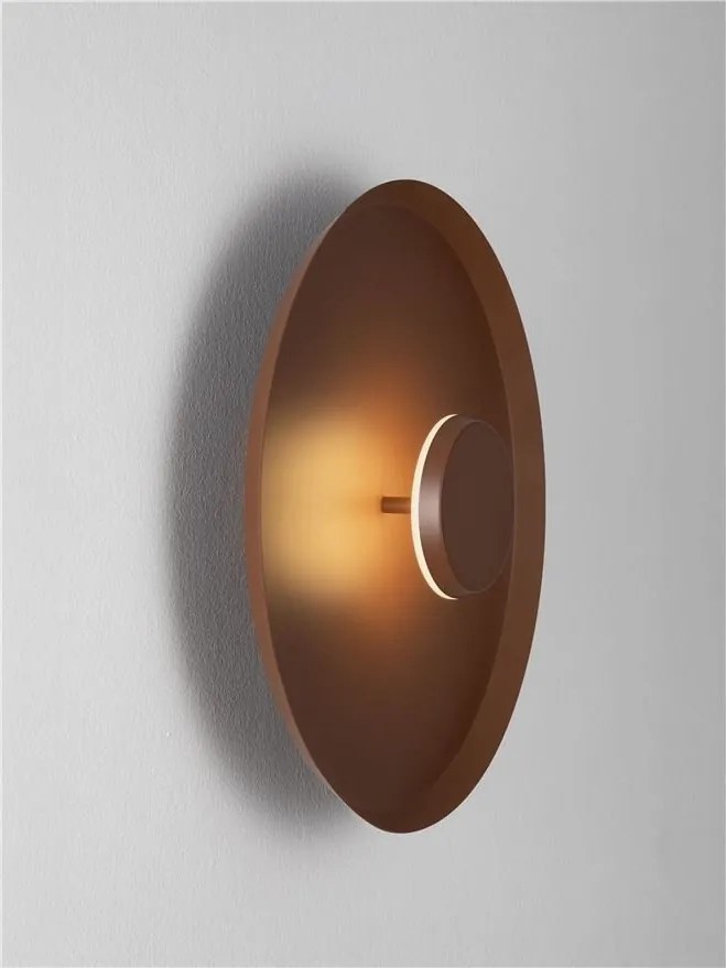 Plafoniera LED stil modern DORELL maro inchis