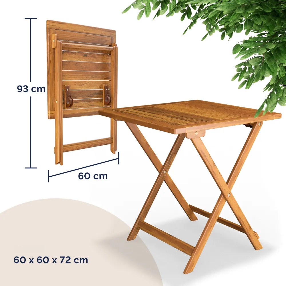 Mobilier de balcon VITEK, 1+2, maro natural Casaria