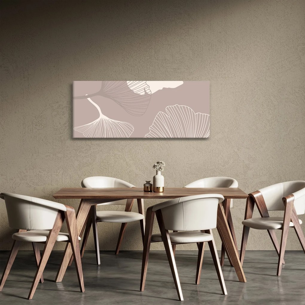 Tablou - Frunze bej N⁰1 (120x50 cm)