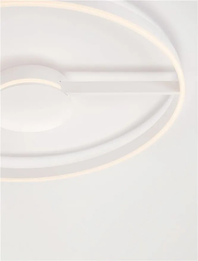 Lustra circulara aluminiu alb LED CCT SIENA 80cm