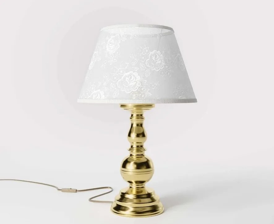 Lampa de masa clasic elegant din alama masiva Flemish
