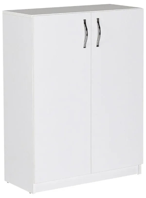 Pantofar Adore Double, 2 usi, 3 rafturi, capacitate 12-16 perechi, Alb, 70 x 90 x 33 cm