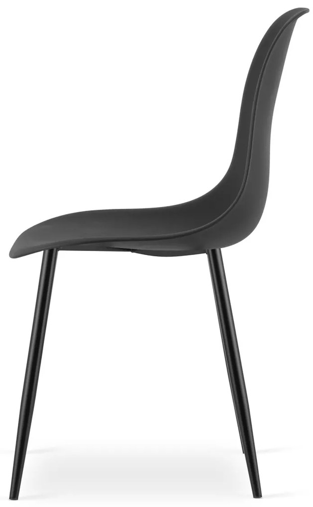 Scaun OSAKA negru cu picioare negre