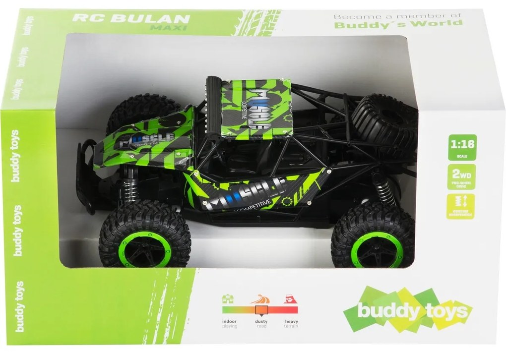 Buddy Toys BRC 16.511 Mașină telecomandată RCBulan Maxi, verde