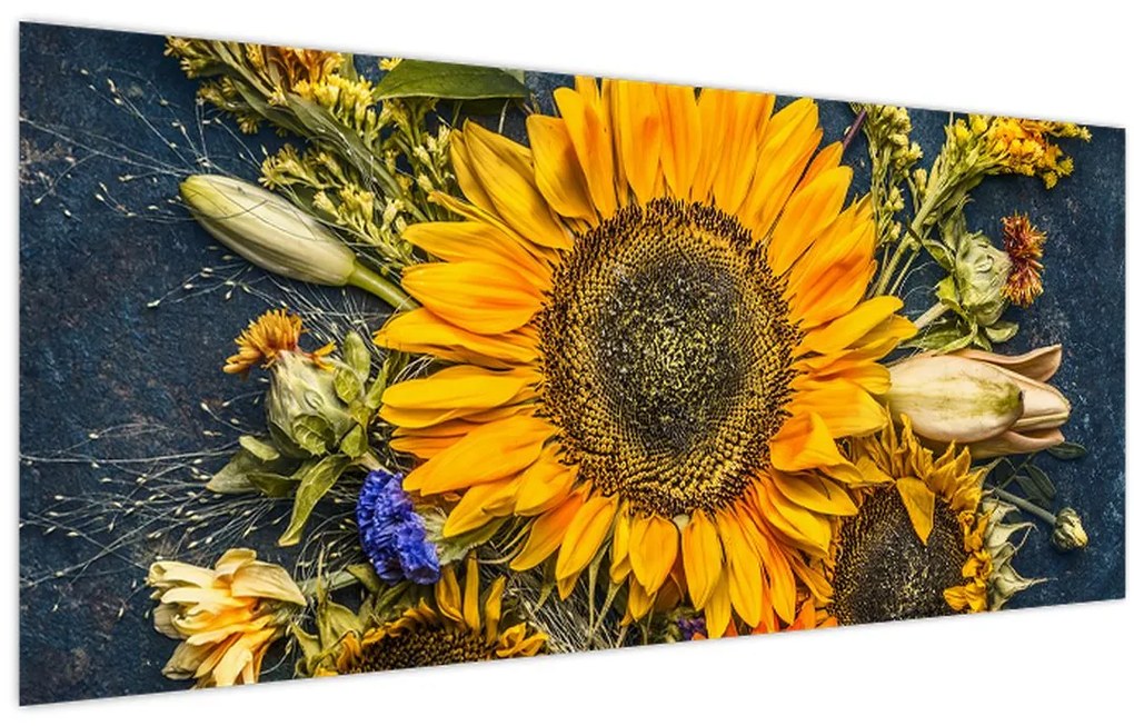 Tablou - Flori de toamnă (120x50 cm)