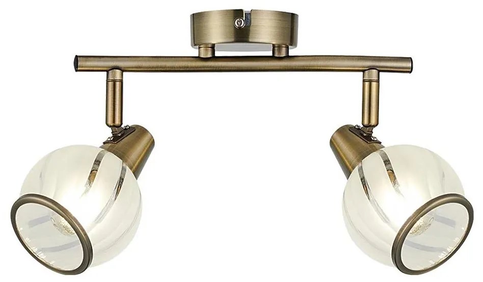 Spot Prezent 14104 SIENTO 2xE14/40W/230V alamă