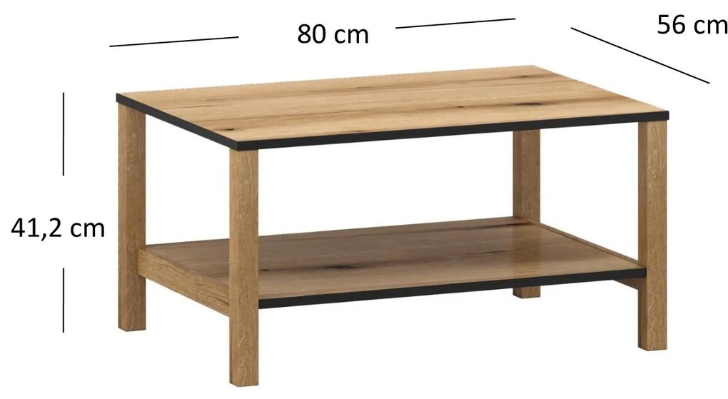 Măsuță de cafea Hemos (stejar evoke) . 1116855