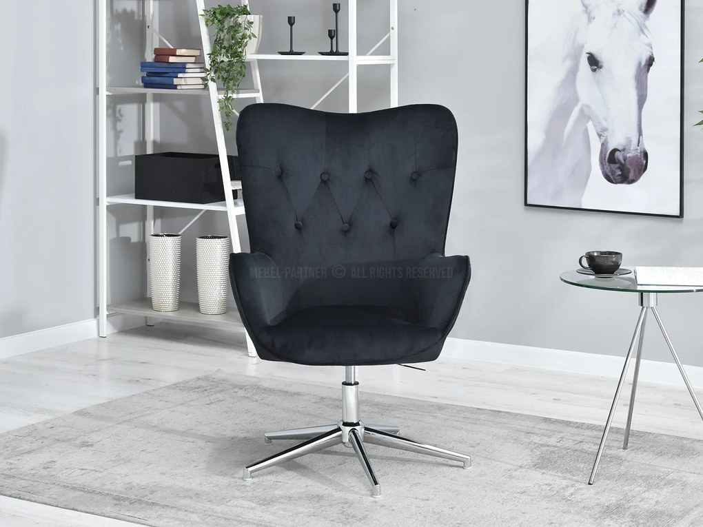 Fotoliu Truni (negru + crom). Promo -8%. 1110417