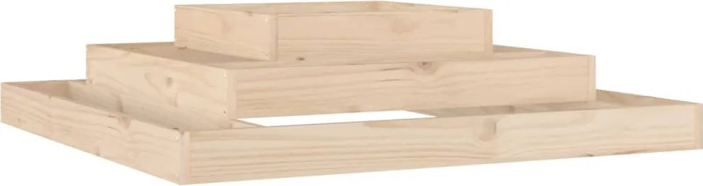 vidaXL Jardinieră, 110x110x27 cm, lemn masiv de pin