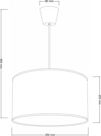 BRILAGI - Lustră LED suspendată pe cablu pentru copii BOBO, 1xE27/60W/230V, diametru 35 cm, alb/cu ursuleți