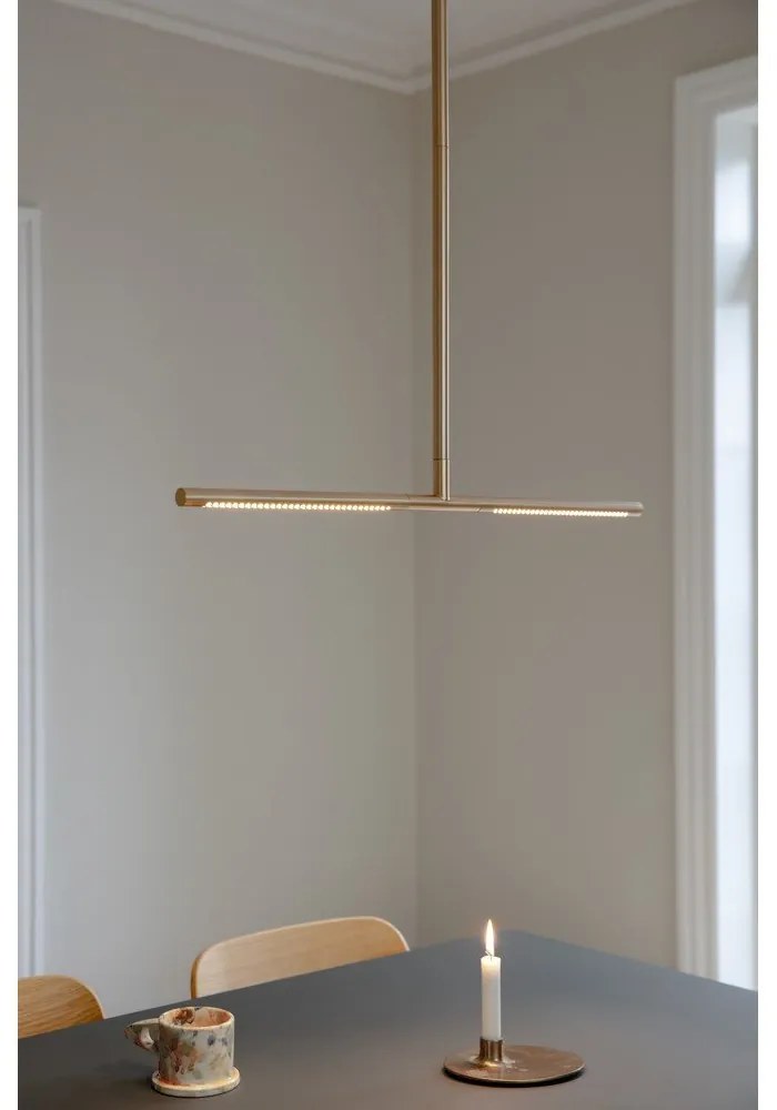 Plafonieră aurie LED 74x17 cm Omni – UMAGE