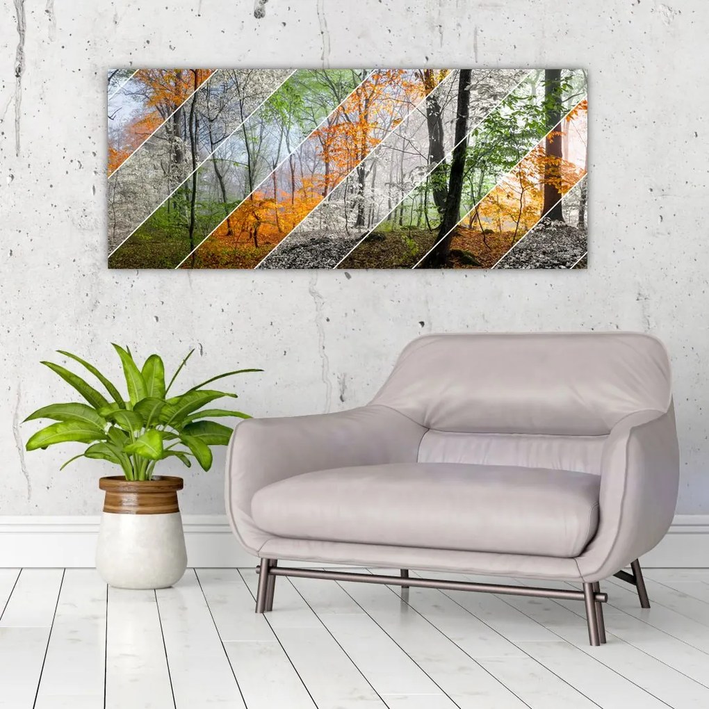 Tablou - Schimbarea anotimpurilor (120x50 cm)