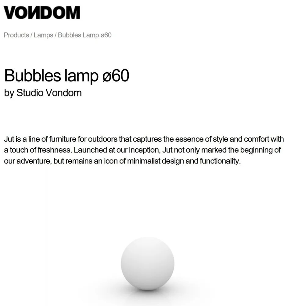 Corp de iluminat LED decorativ exterior Bubbles diametru 60cm