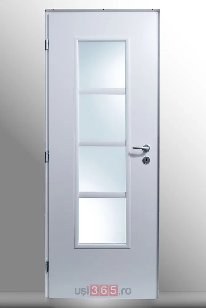 Usa HDF cu toc reglabil din MDF PAL - Colectia LUIS 4.4 Toc fix drept 90mm, Gri Antracit, Folie Decor