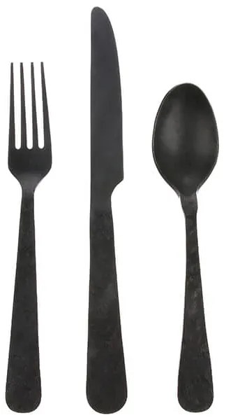 Set de 3 tacamuri negre Cutlerey HK Living