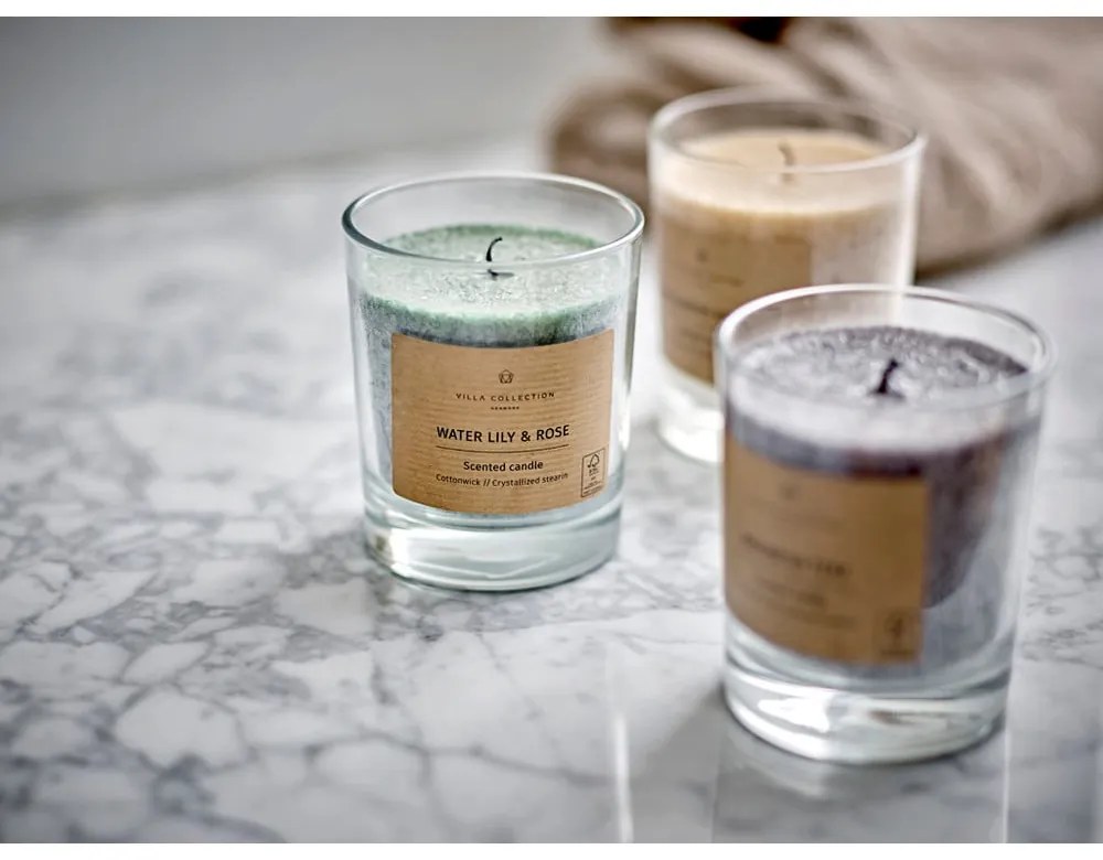 Lumânare parfumată timp de ardere 40 h Kras: Water Lily & Rose – Villa Collection