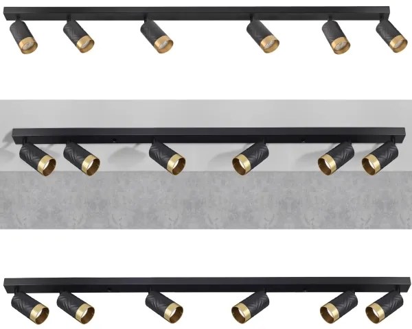 Spot ARRAS 6xGU10/10W/230V negru