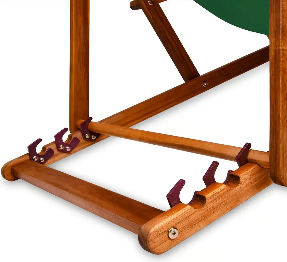 Șezlong de grădină SIENA, 94x60x94cm, verde Casaria